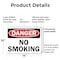 Signmission No Smoking Danger Sign, Plastic, 14in W x 10in L, 2PK OS-2PACK-DS-P-1014-L-19452 - alternate 2